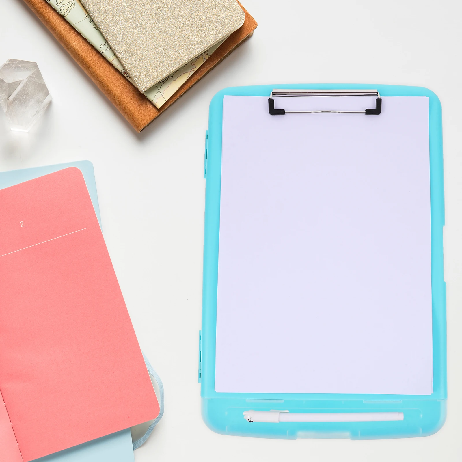 

Legal Size Writing Pad Document Organizer Holder PP Material Office Supplies Household Stationery Container Paper