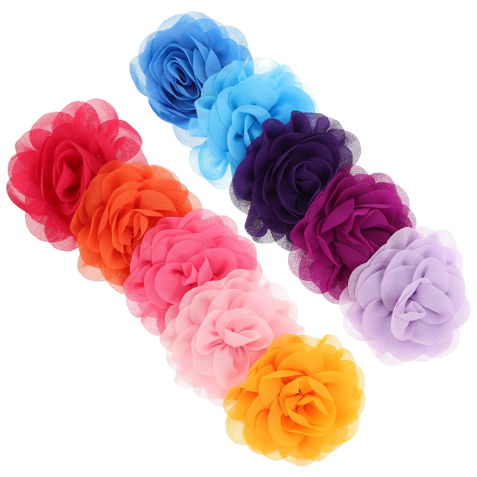 

20pcs Pet Flower Accessories Soft Chiffon Dog Bow Tie Decorations Multi-Color Lightweight For Puppy Grooming Everyday Wear Dog
