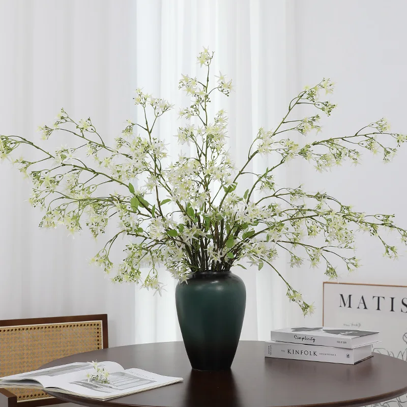 4 Stück Künstliche 120cm Lange Kirschblütenzweige aus Seide für Heimdekoration, Künstlicher Sakura-Baum für Party-, Garten- und Hochzeitsdekoration – Detail 8