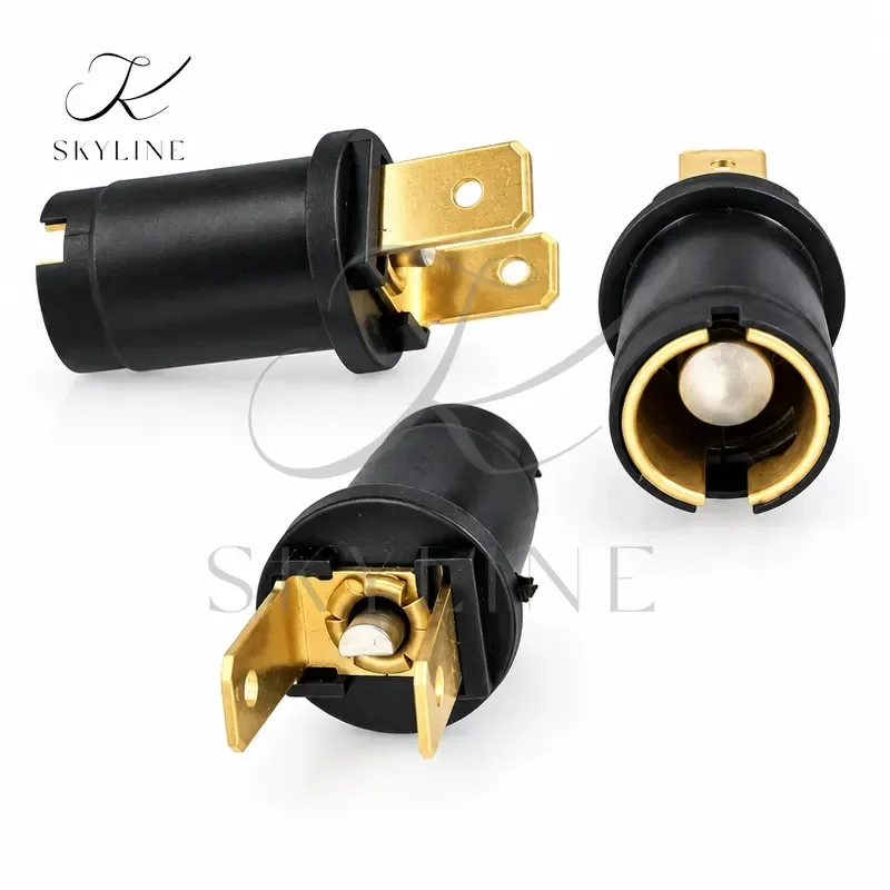 20Pcs Ba9s 989 233 Bulb Socket Plug Base For Car Instrument Lights Lamp Holder 170790