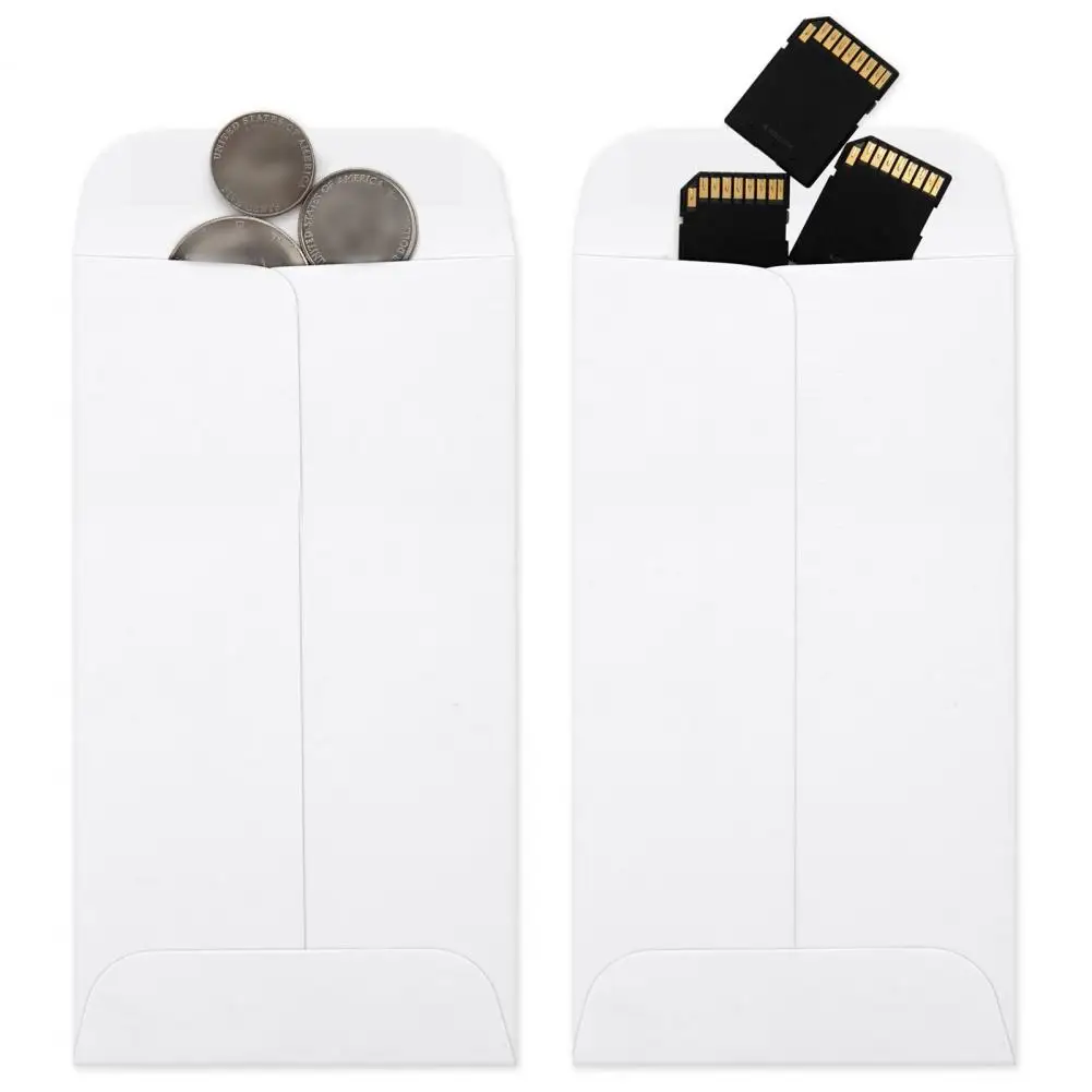 Kraft Paper Cash Pouches 50pcs Bright Color Cash Envelopes Wear Resistant Diy Coin Storage Containers