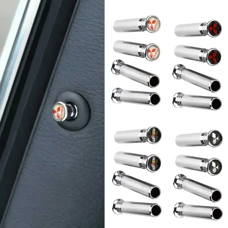 

4 шт., ручка замка двери автомобиля, штифты, чехол для Mitsubishi Ralliart ASX Galant Mirage L200 EVO Xpander Pajero