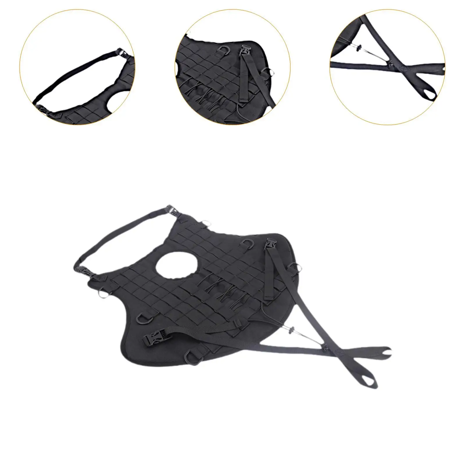 

Generic Motorcycle Fuel Tank Bag Mounting Base for Saddlebag Seat Bag