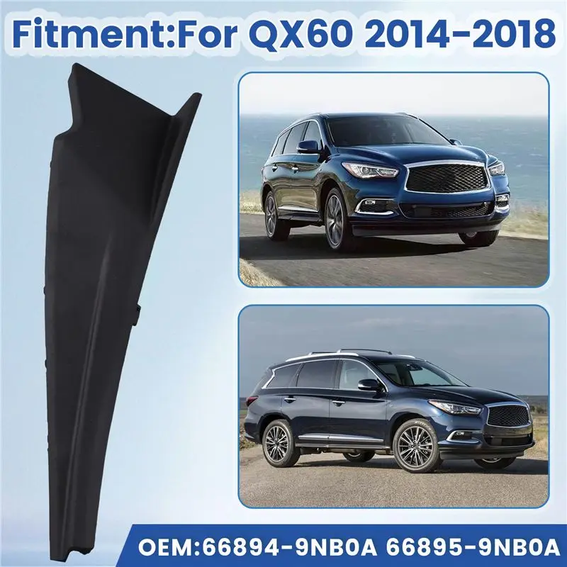 A73X-668949NB0A 668959NB0A Fender Cover Trim Cowl Extension Front Windshield Wiper Cowl Cover Trim Wiper Cowl Air Guide Seal Cov