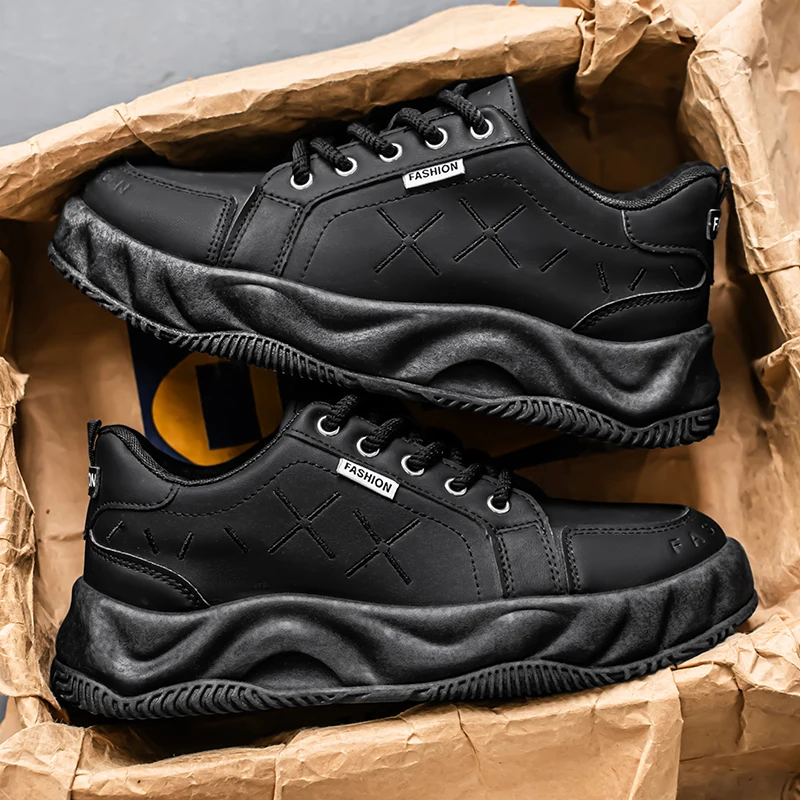 

Новая обувь в уличном стиле 2025 года — острые туфли для скейтбординга, ретро-американские, толстая подошва, повседневные и модные, комфорт для пеших прогулок