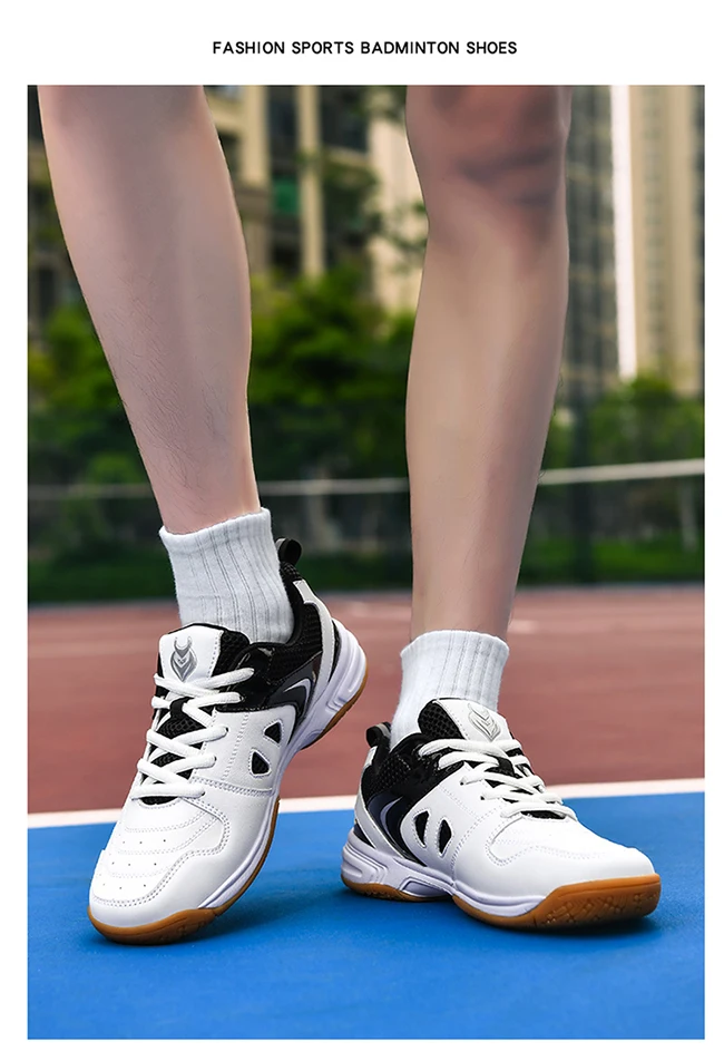 Herren-Badminton-, Tischtennis- und Volleyballschuhe, atmungsaktives Mesh-Material, Gummisohle, rutschfest, hinterlässt keine Spuren, Indoor-Sneaker für den Hallenbereich. – Detail 4