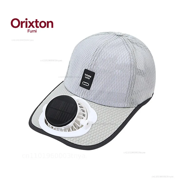 Adult Summer Solar Charging with Fan Hats for Both Men and Women Comfortable Breathable Mesh Sun Protection Outdoor Sun view 2
