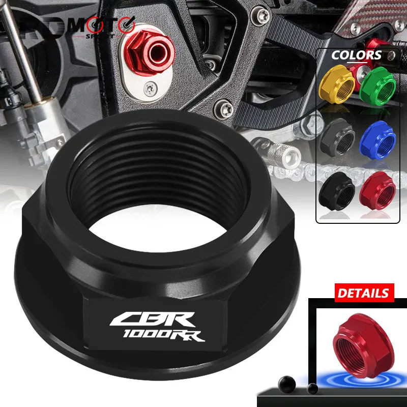 

cbr1000rr Motorcycle Accessories CNC M22*1.5 Swing Arm Pivot Shaft Nut Screw For CBR1000RR 2004-2016 cbr1000rr Motorcycle