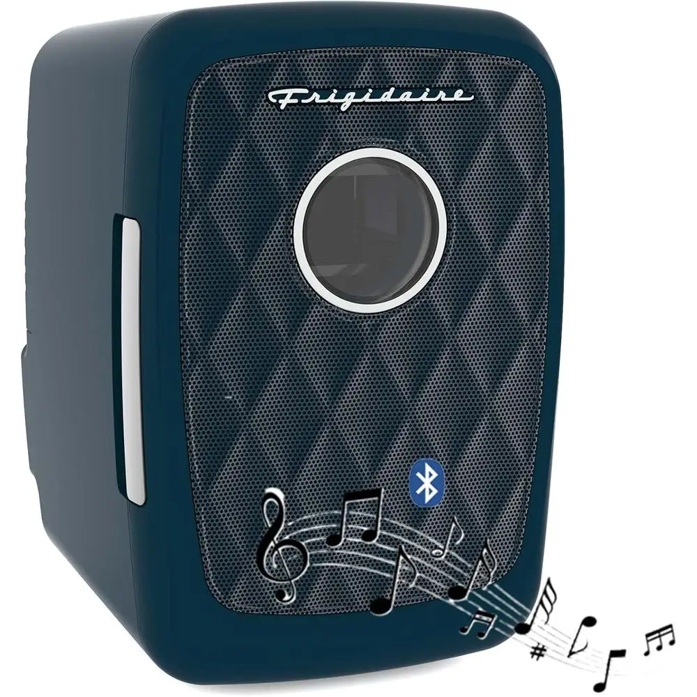 

Portable 4L Personal Cooler with Built-in Bluetooth Speaker, Chills 6 Cans, Eco-Friendly, Compatible with Home Outlets