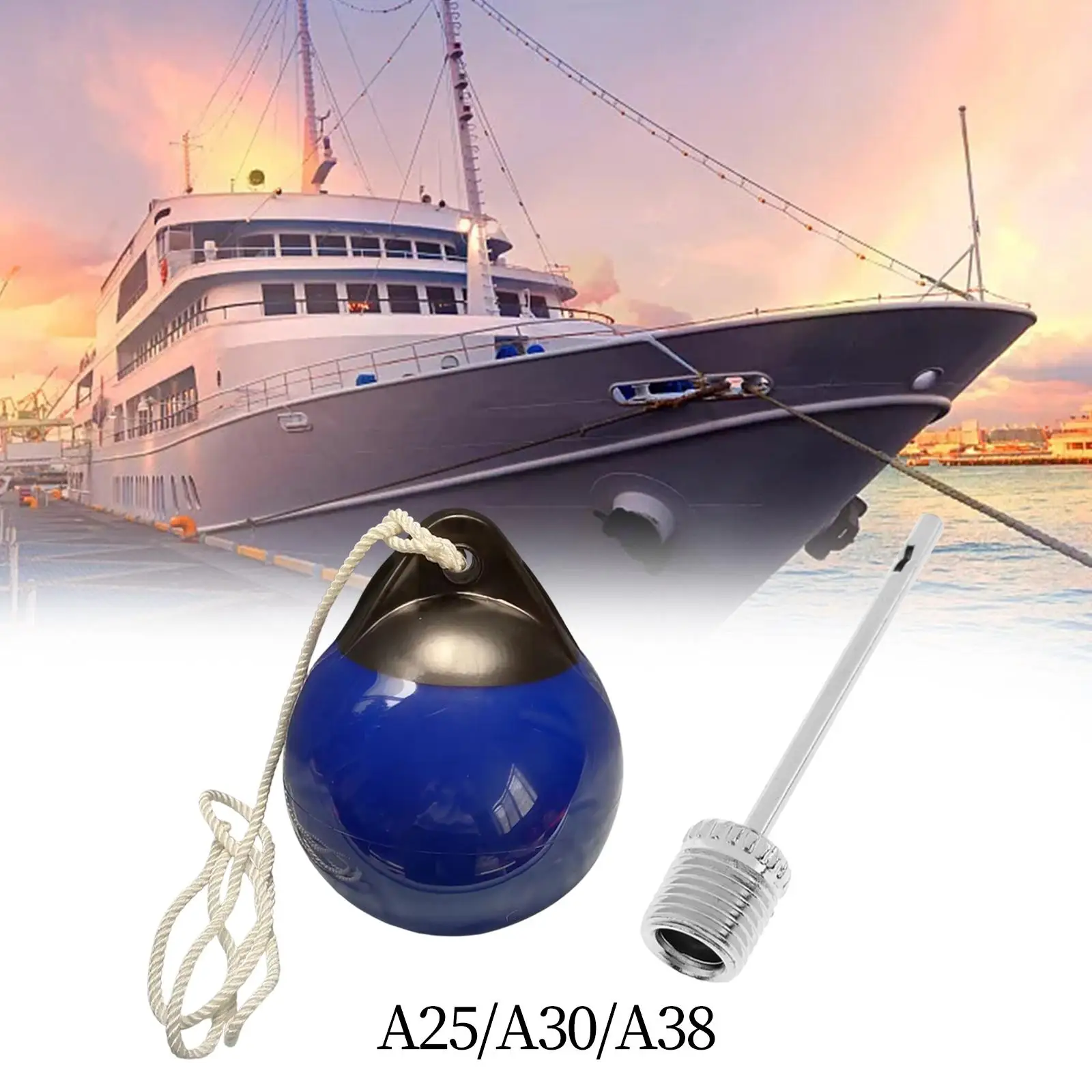 

Boat Ball Round Anchor Buoy PVC Shield Protection Marine Mooring Buoy Dock ball