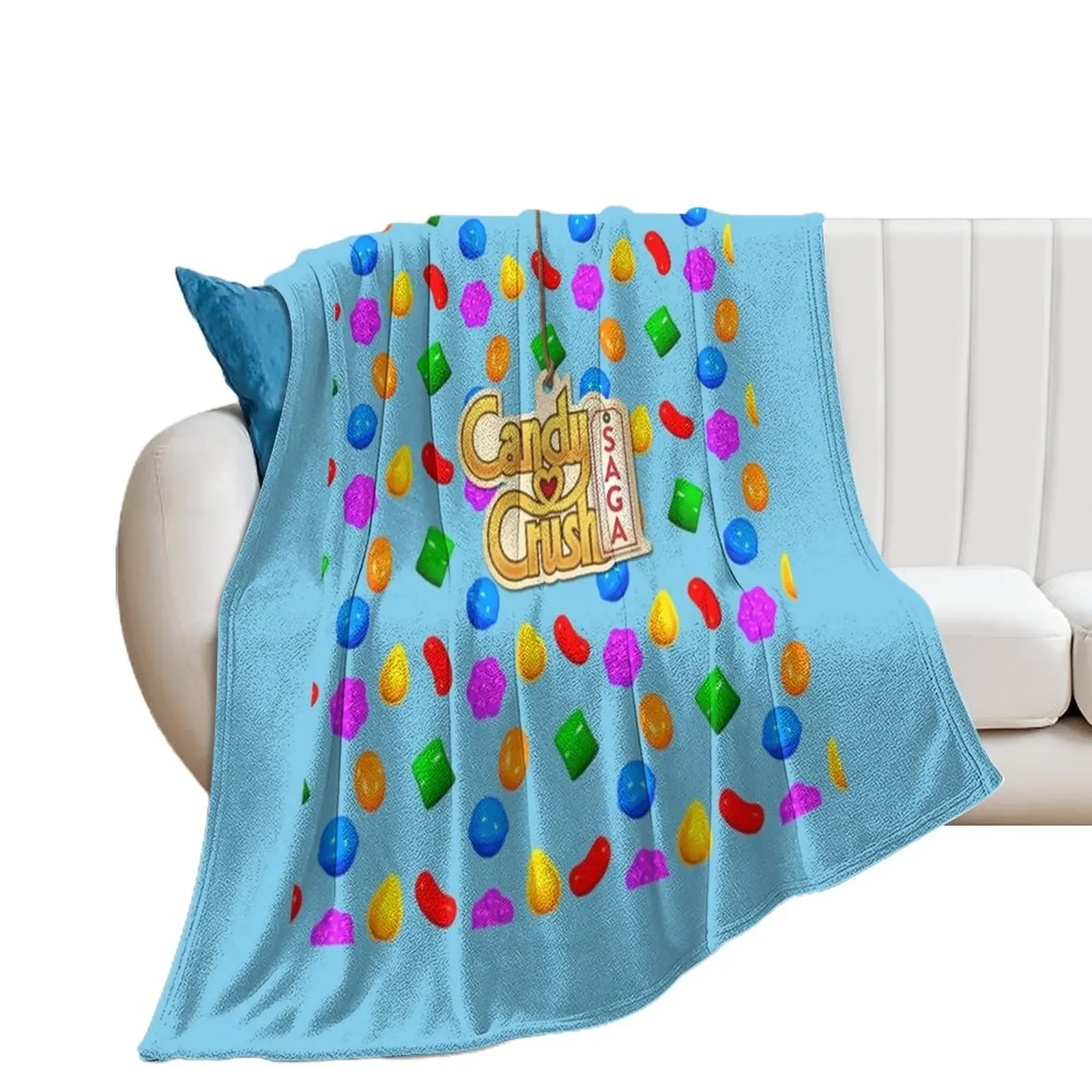 Delicious Candy Crush Throw Blanket Large Hairy Sofa Quilt bed plaid Blankets