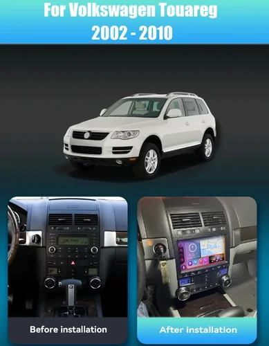Imagen 2 del producto Android 15 Carplay para Volkswagen Touareg GP 2002 2003 2004 2005 2006 2007 2008 2009 2010 Radio de coche reproductor Multimedia GPS estéreo