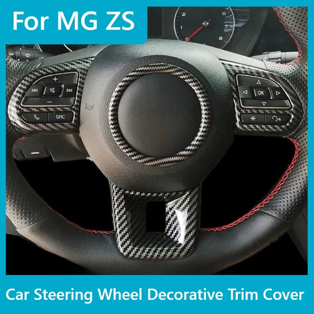 Car Steering Wheel Decorative Trim Cover For MG ZS Anti-scratch Wear Resistant Stylish Protective Shell Car Interior Accessories