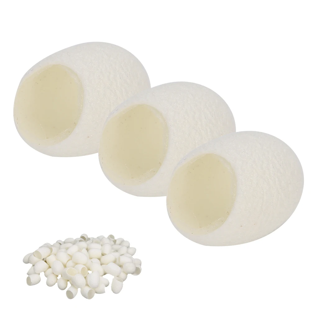 にきび除去カイコボール 100 個ナチュラルスクラブシルクにきび除去角質除去カイコボールフェイシャルケア