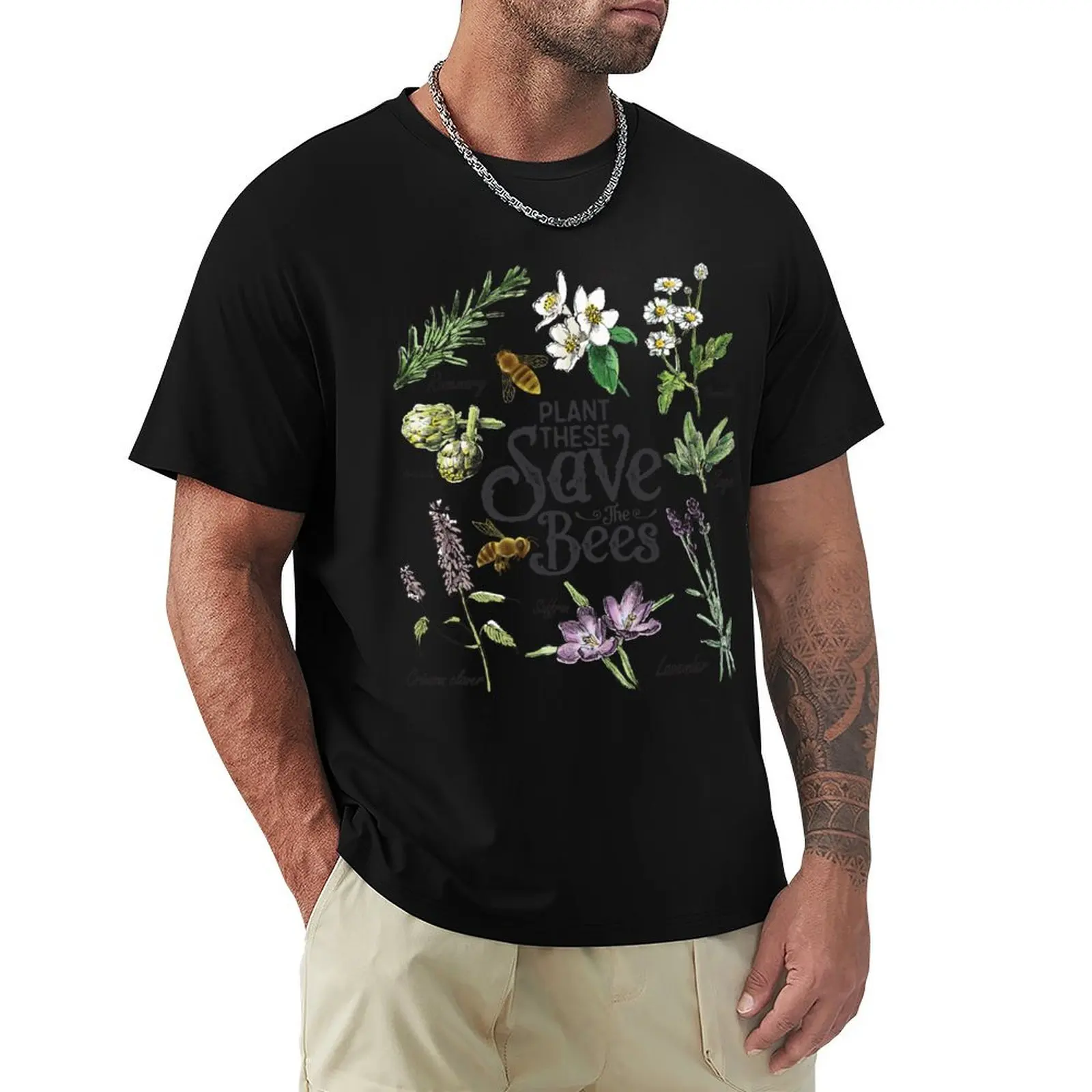 

Plant These Save The Bees Gifts T-Shirt quick drying customs mens t shirt graphic