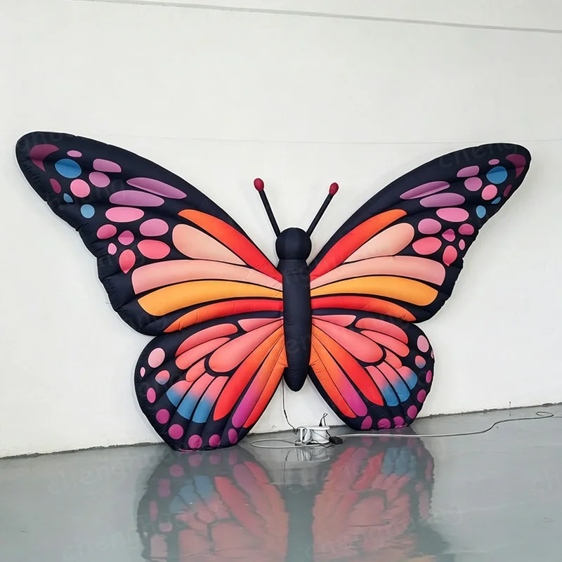 

Inflatable butterflies, equipped with blowers, colorful butterflies, used for advertising stage display decoration
