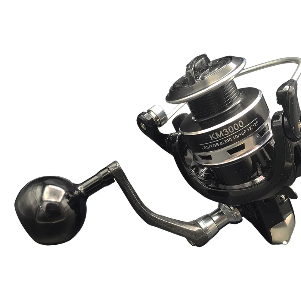 Spinning Reel Handle Cast Carbon Power Handle Metal Knob for