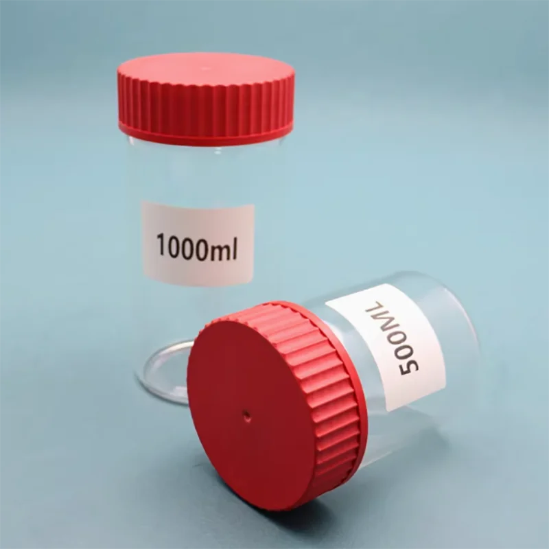 GL80 screw seal large mouth jar lid PBT material high temperature resistant 180° sample bottle