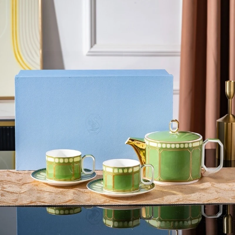 Swan Design Bone China Coffee Cup Saucer Teapot Set Afternoon Tea Tableware Luxury High Aesthetic Home Housewarming Gift view 5
