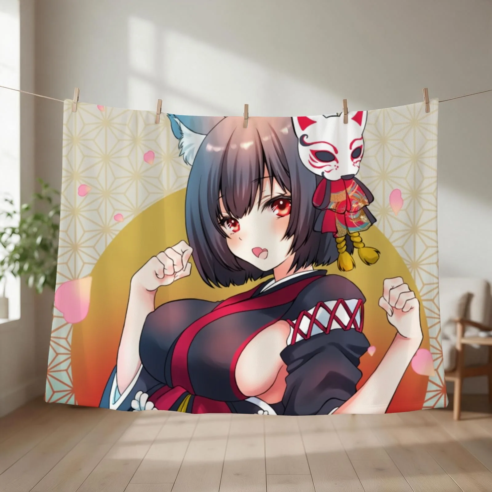 Yamashiro Cute Throw Blanket couch cozy soft plush fuzzy picnic outdoor blanket