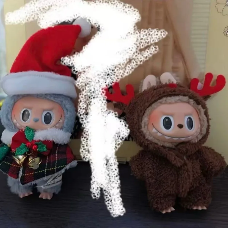 

Labubu Accessories Clothes Suitable for V1 V2 V3 Labubu Christmas Deer Set Labubu Red clothing Christmas Fashion Gift