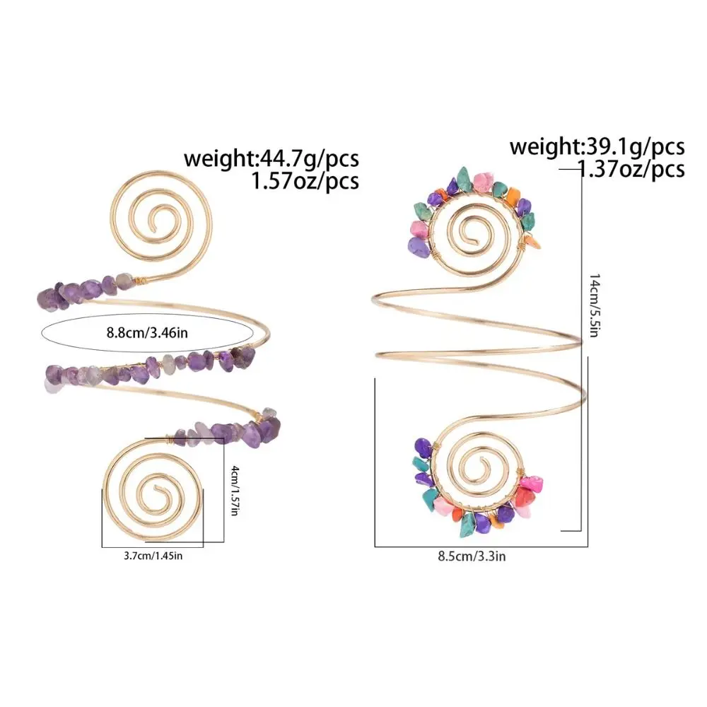Legering Boheemse armmanchet Onregelmatige stenen Multi-stijl verstelbare armband Handgemaakte ambachtelijke verstelbare lichaamsarmband Festivalkleding