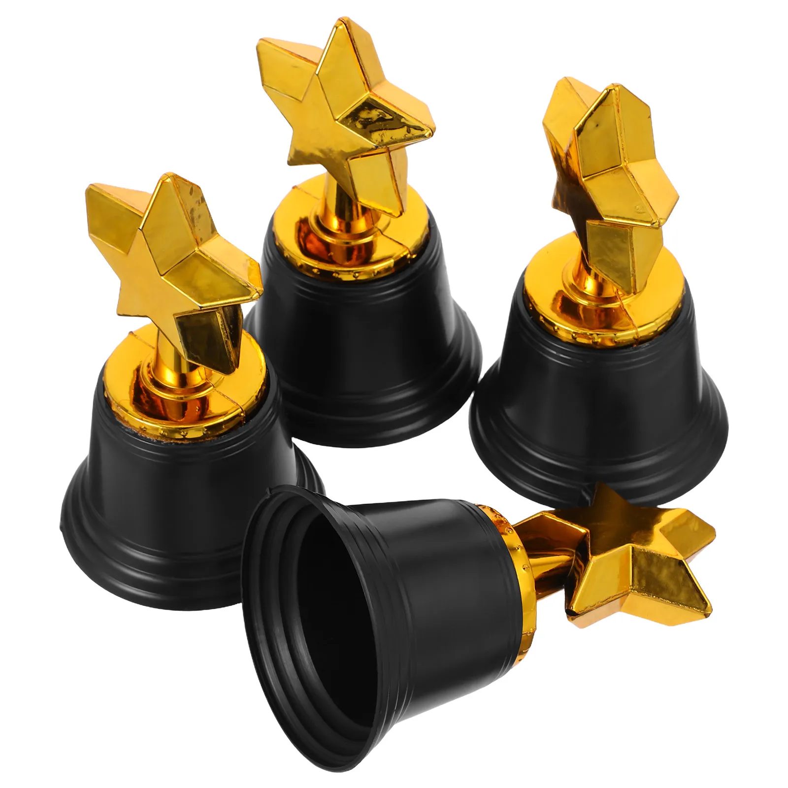 

Набор из 4 золотых наградных кубков в форме звезды для вечеринок, праздников, награждений в классе, сувениров и церемоний