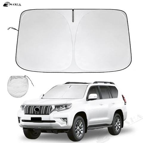 Солнцезащитный козырек для лобового стекла автомобиля Toyota Prado 90 120 150 складной солнцезащитный козырек Защита от ультрафиолетовых лучей сохраняет ваш автомобильный охладитель