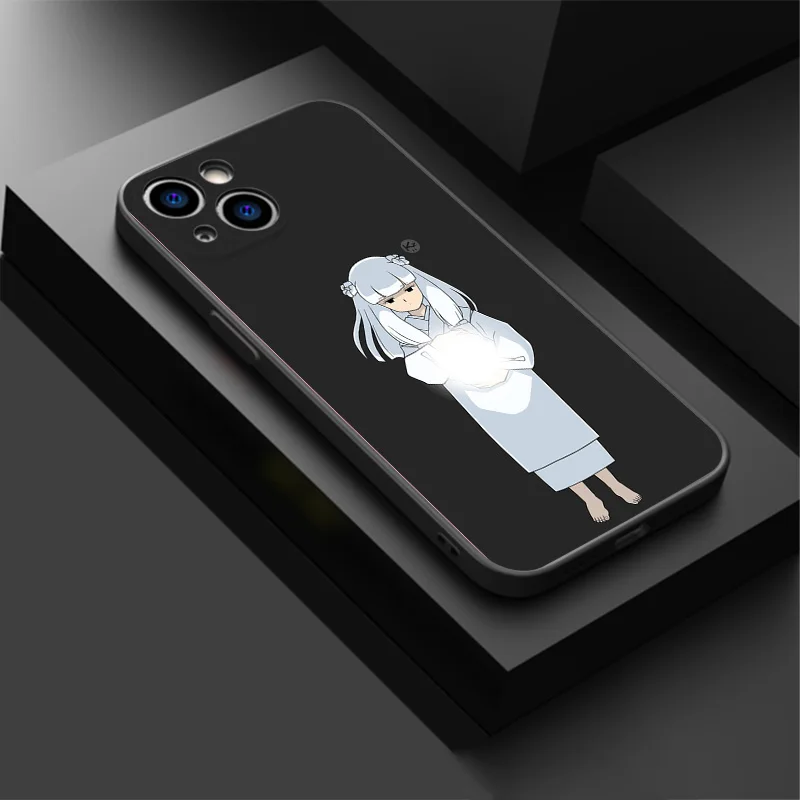 Soft Phone Cases For iphone 16 15 14 13 12 11 Pro XS Max Mini XR 7 8 Plus 16ProMax Inuyasha Cute Sesshoumaru Black Matte Cover