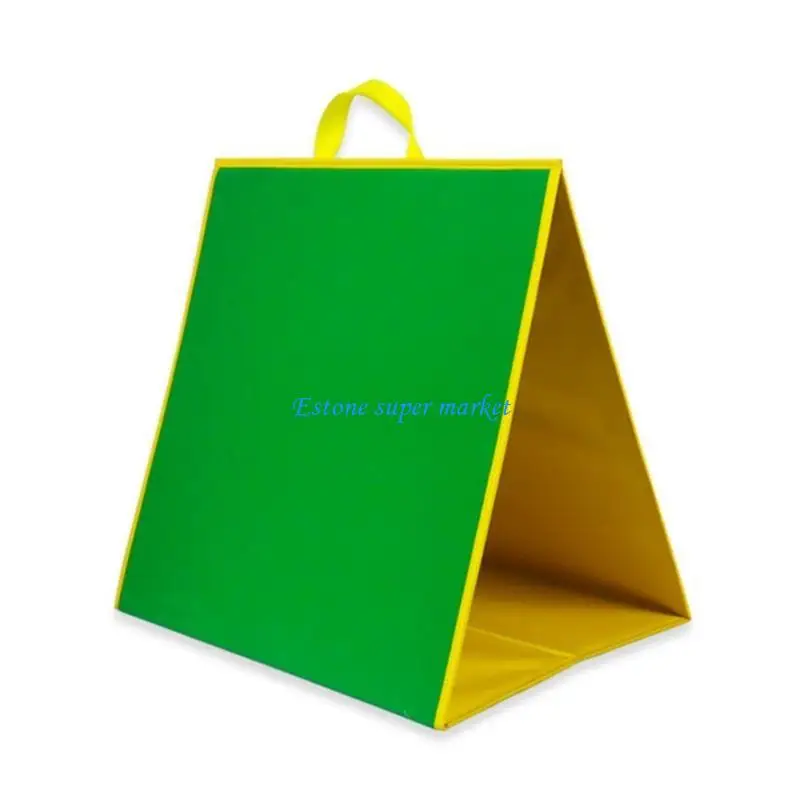 090B พับสีเขียว/กระดานสีดำ Felt Letter Board 17.12x17.32 นิ้วโพลีเอสเตอร์สำหรับสคริปต์คำและตัวอักษรข้อความ