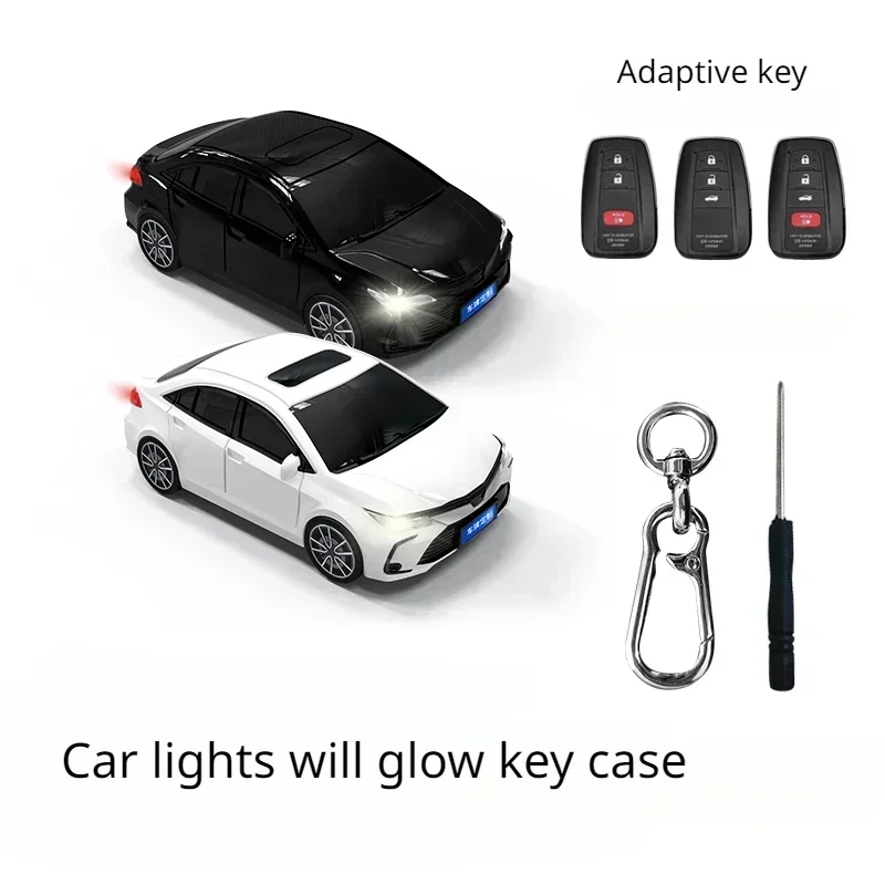 For Toyota Corolla Key Case Car Model Case Remote Control Protective Cover Key Chain Accessory Surprise Gift Car Decoration