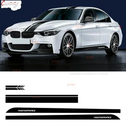 M Performance Door Side Skirt Hood Sticker Decal For BMW Series 1 F30 E90 G20 E60 F11 E46 X1 F31 F10 X3 F25 X5 F15 F48 X6 E71