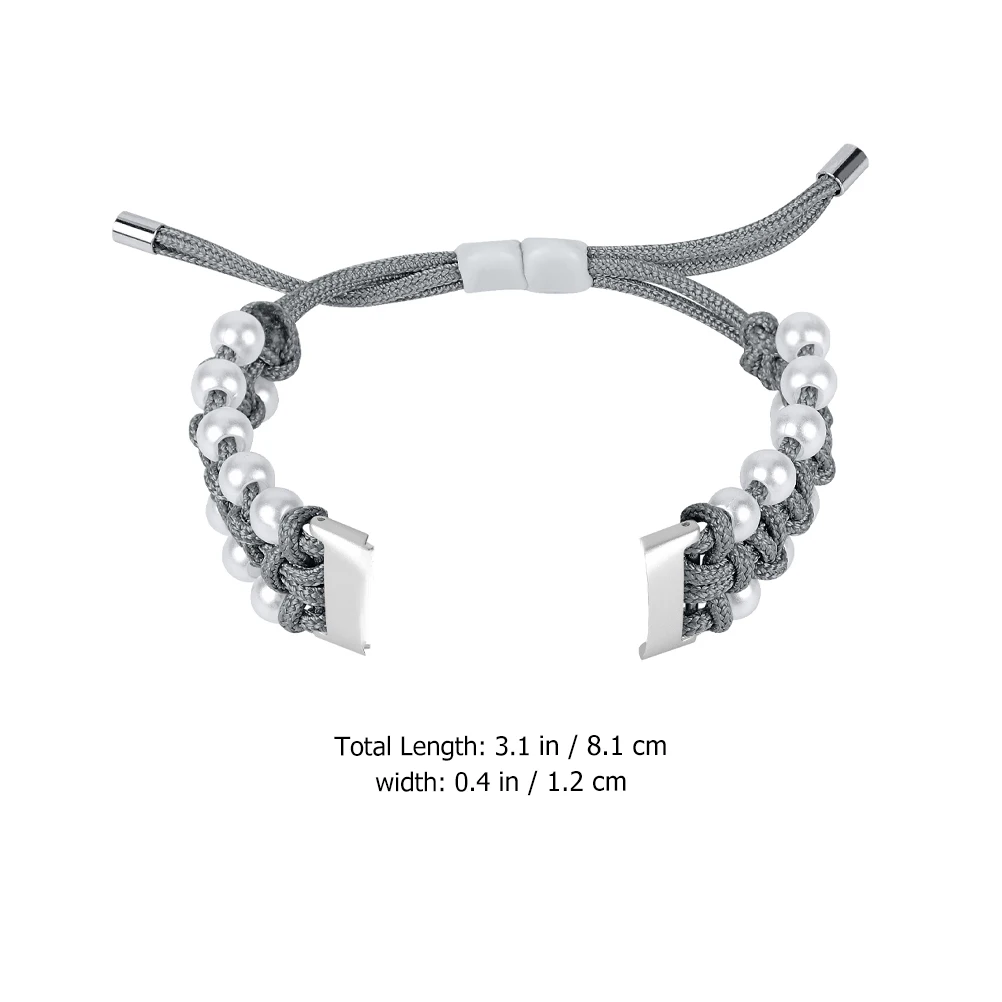 

Pearl Watch Strap Smart Bands Replacement Wristband 5 5 8 1cm Pearl Watchband Stylish Fashion Accessory Smart