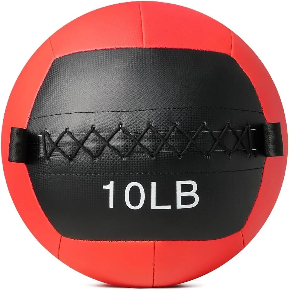 

Functional Fitness Medicine Ball Set 10/15/20/25LBS Soft Wall Exercise Balls for Core Training & Strength Workouts