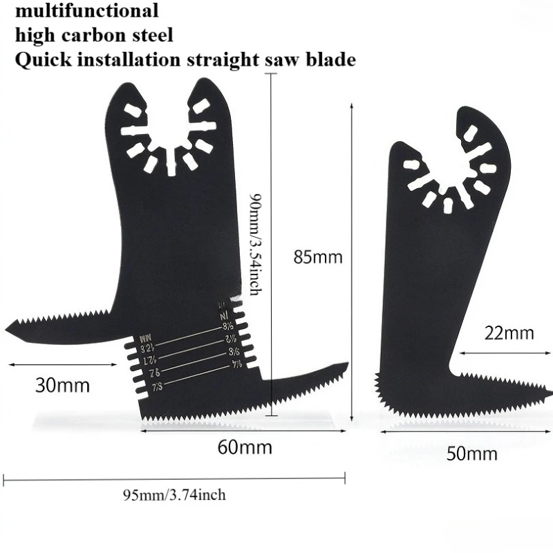 1-2pcs﻿ Multifunctional Universal Quick Release Swing Tool, Bimetallic Saw Head Suitable for Drywall, Precision Serrated Blade