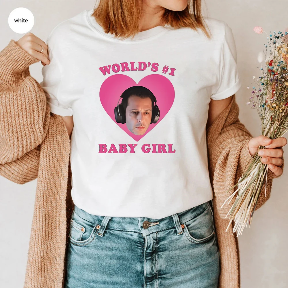 World's 1st Baby Girl Kendall Roy Meme Shirt Succession T-shirt Kendall Roy Heart Graphic Tee Y2k Style Retro Tshirt Fans Gift