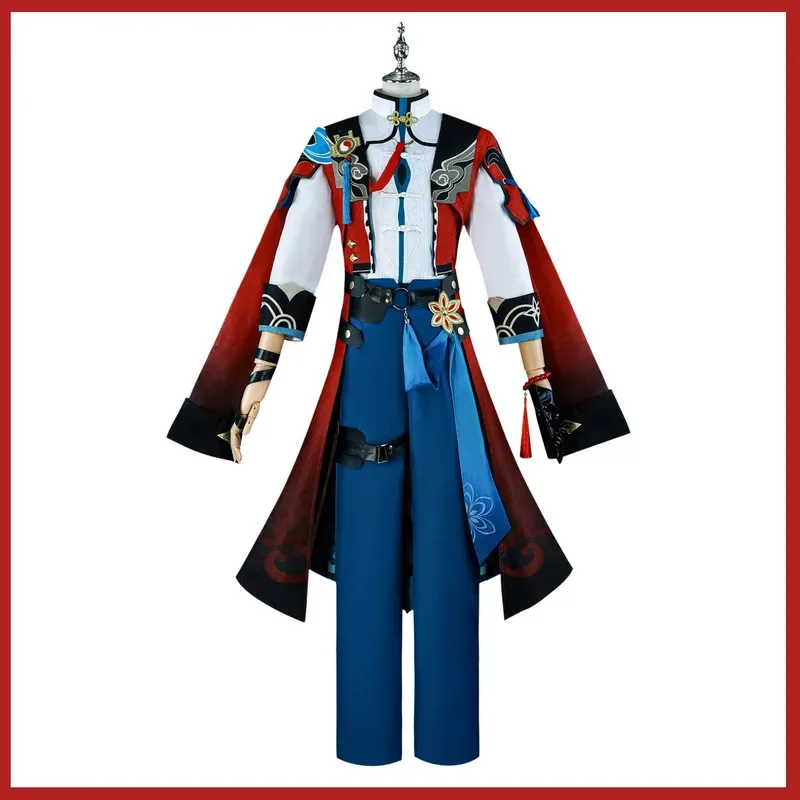 Аниме Jiao Qiu Honkai: Star Rail Косплей Костюм Игра Парик Хвост Униформа Пальто Плащ Обувь Взрослый мужчина Хэллоуин Рождественский костюм; 2'a,
