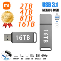 Xiaomi Original 16TB USB 8TB OTG Metal 3.1 Pen Drive Key 2TB 4TB Type C High Speed Portable Flash Drive Memory Stick Waterproof