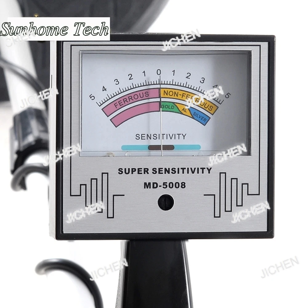 MD-5008 كاشف المعادن تحت الأرض حفار الذهب أقصى عمق الكشف 3.5 متر ، ملفين متضمنة ، سماعة رأس مؤشر اختيارية