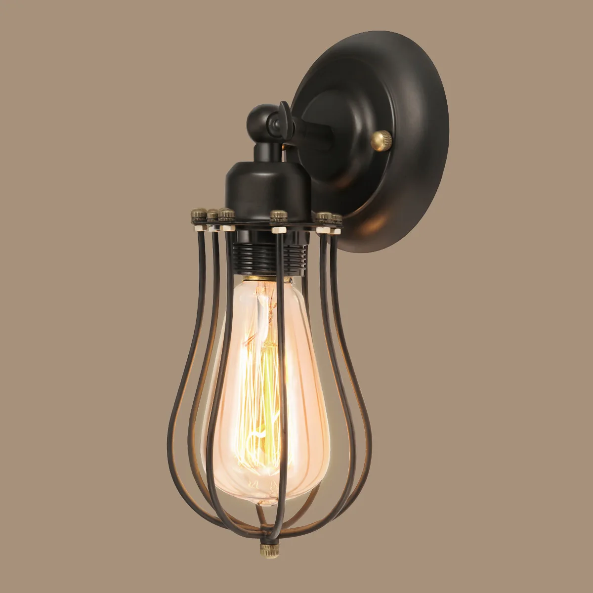 

Industrial Wall Lamp Antique Vintage Wall Lights Retro Vanity Light Single-head Bedside Bedroom Living Room Wall Decor E27 Led