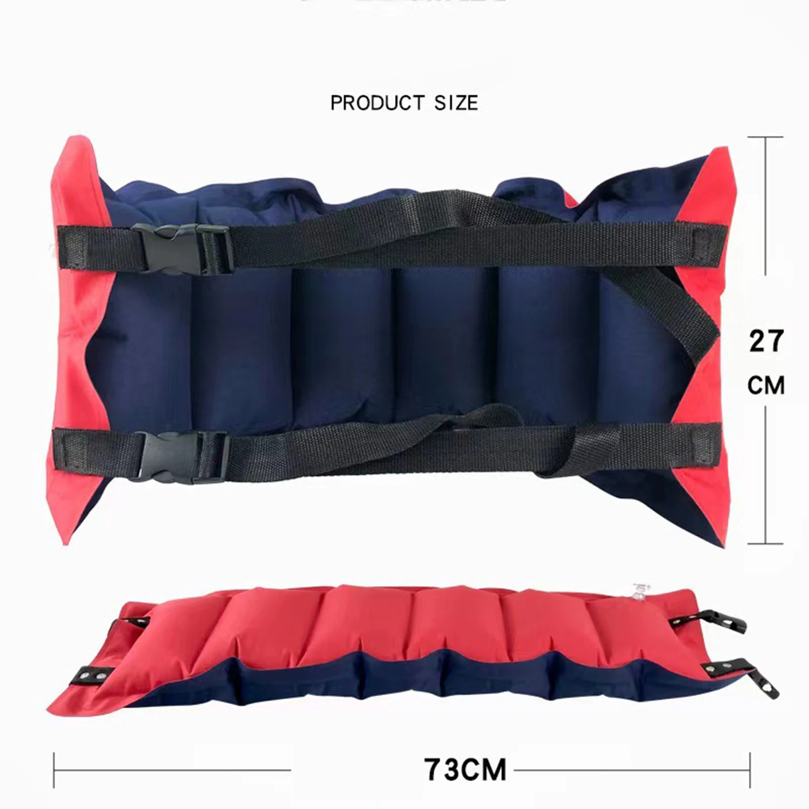 Inflatable Swim Belt Pool Flotation Portable Waist Aid for Adults Adjustable Swimming Training Aid Waist Float with Buckle