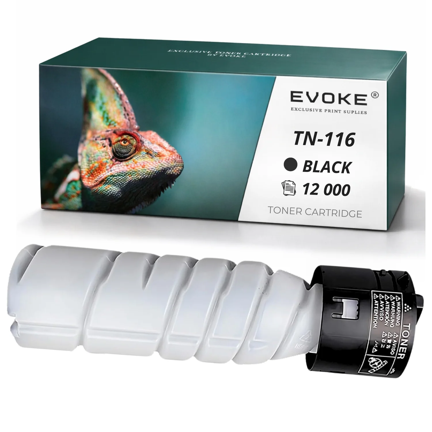 Evoke Compatibele Toner voor Konica Minolta Tn-118 Tn118 Zwart 12000 Pagina's Bizhub 195/215