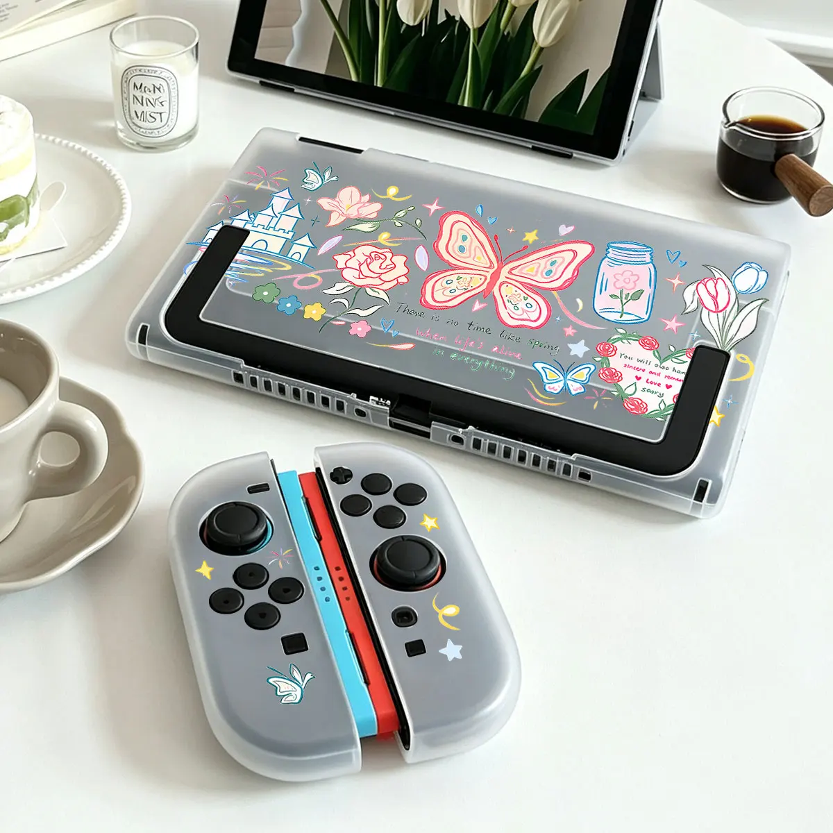 Anti-Falling Hard Acrylic Protective Case Detachable Joy-Con Split-type Housing for Nintendo Switch 2 NS2 Console Dockable Base