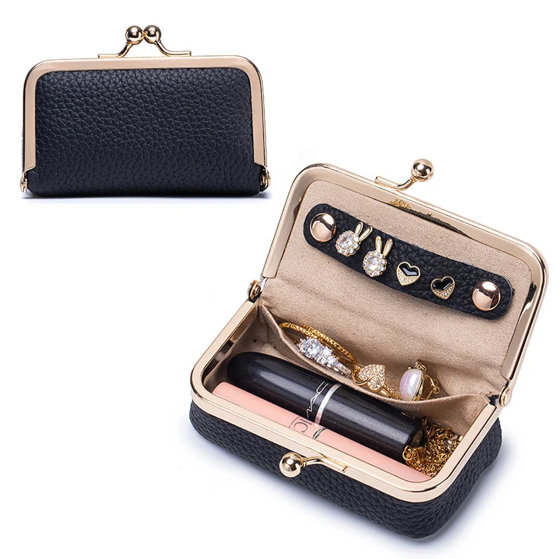 

Натуральная кожаная мини-сумка для хранения: чехол для наушников, помады, портативная косметичка для серег, колец, ожерелий