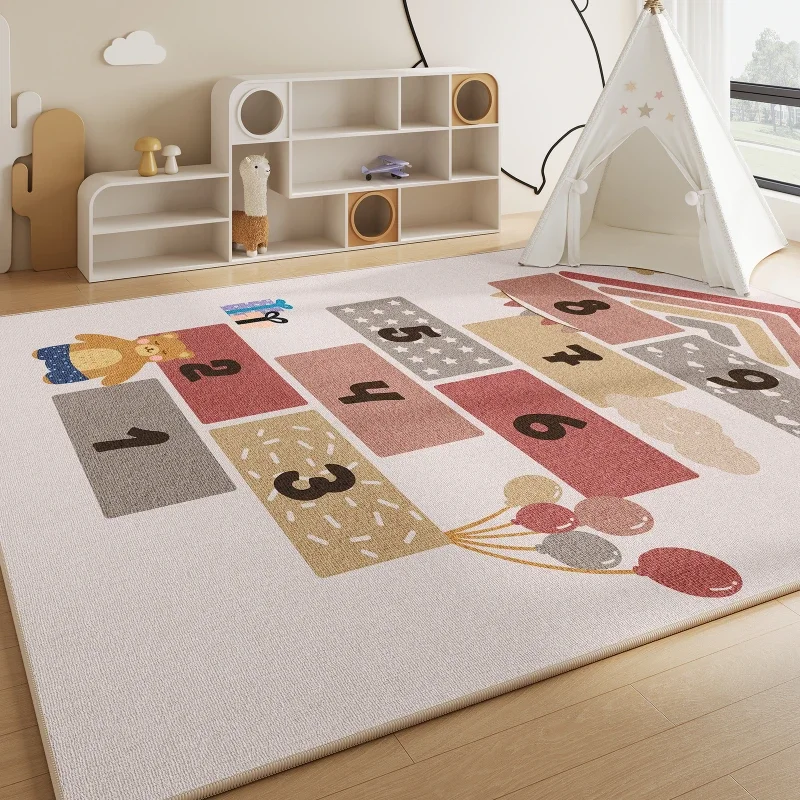 Cartoon Style Living Room Decoration Carpet Large Area Rugs for Bedroom Thicken Plush Children\'s Floor Mat Fluffy Soft Study Rug