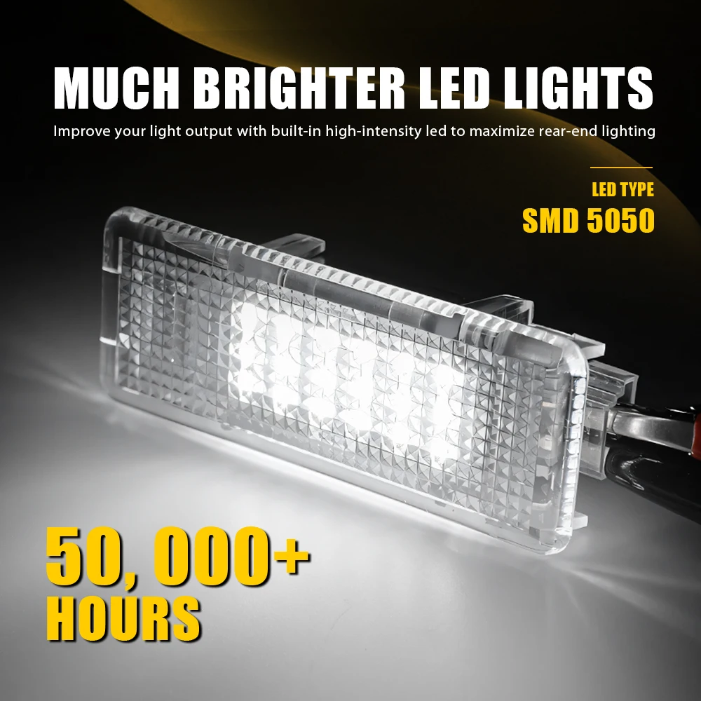 1Pcs White LED Rear Trunk Light 5050SMD Fits for BMW E39 E60 F01 F10 E38 X1 E84 X5 E53 High Brightness Super Bright 9270506