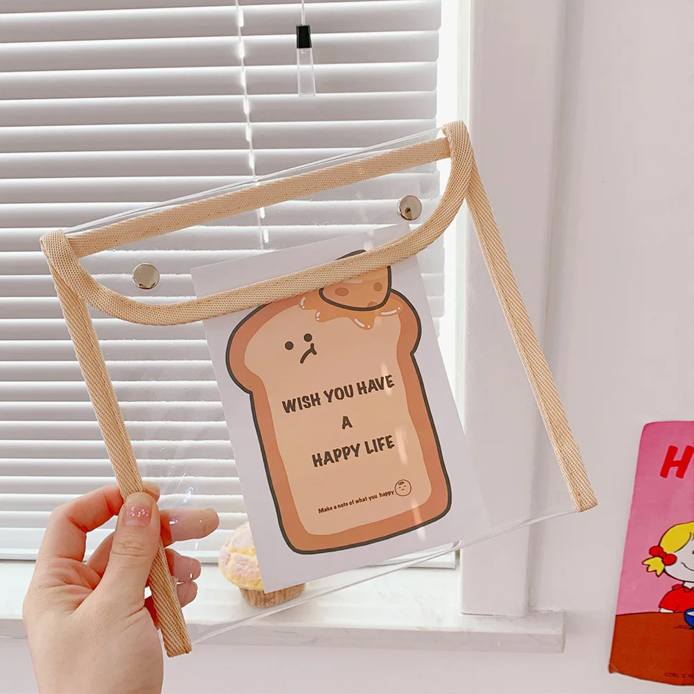 Koreanische Große Lagerung Klar PVC Transparent Kosmetik Tasche Student Bleistift Fall Wasserdicht Schöne Schreibwaren Lagerung Dokumente Beutel – Detail 11