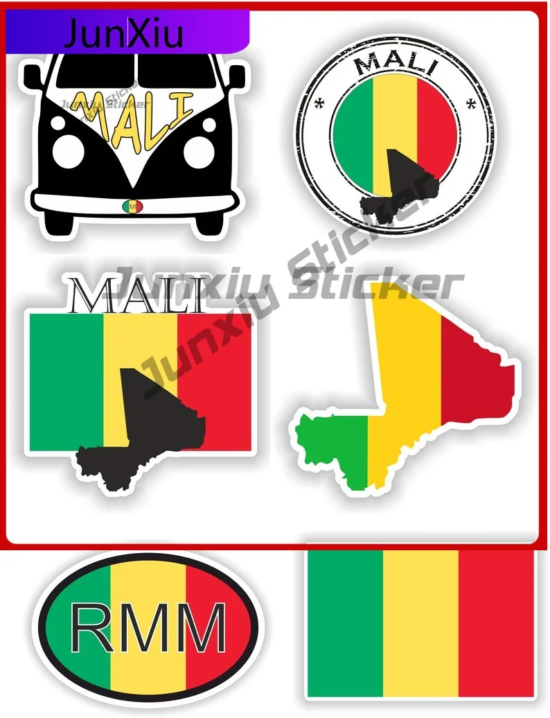 

Mali Pattern Cute Bumper UV Resistant Sticker Vinyl Vinyl Custom Cool Scratch Resistant UV Trendy Anime Anti Motorcycle Bumper