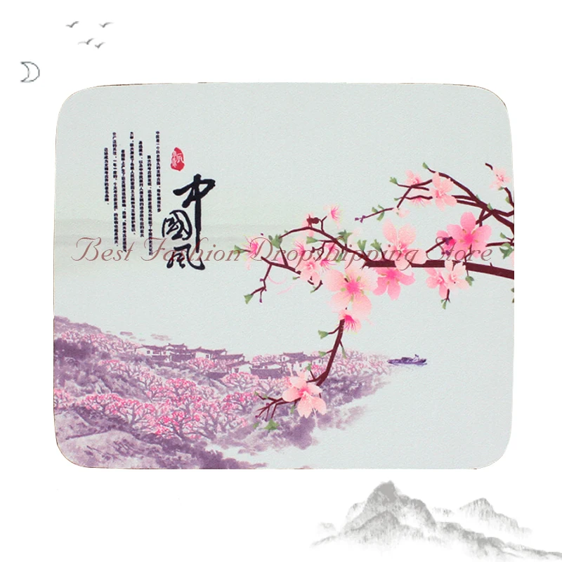 Microfiber Cleaner Chinese Trend Ink Landscape Painting Cleaning Cloth For Watch Camera Computer Glasses Jewelry Wipes Custom