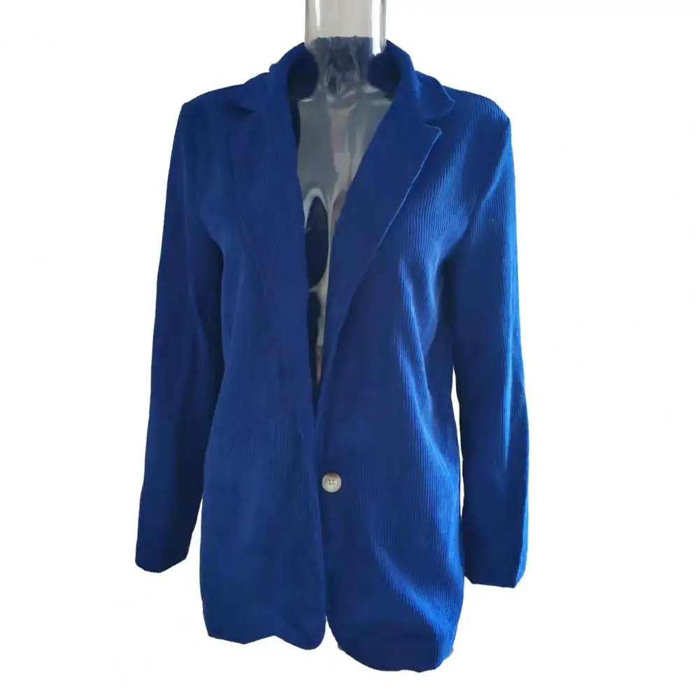 2025 Autumn And Winter Simple Fashionable Casual Elegant Solid Color Suit Cardigan Jacket Women's Clothing Business Outerwear